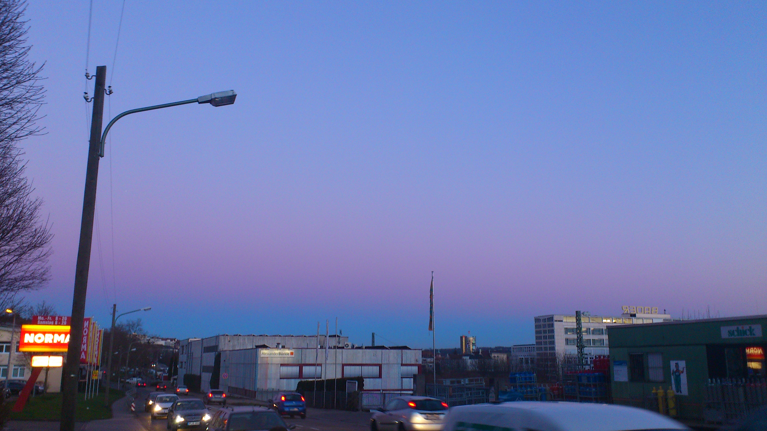 Maihälden Kelterstraße Januar 2014 - Blick auf den zentralen Stadtteil Pforzheims
